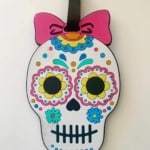 SUGAR SKULL LUGGAGE TAG