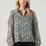 Snake print blouse