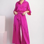 Hot pink jumpsuit