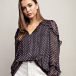 Polka dot blouse