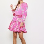 Pink magnolia dress